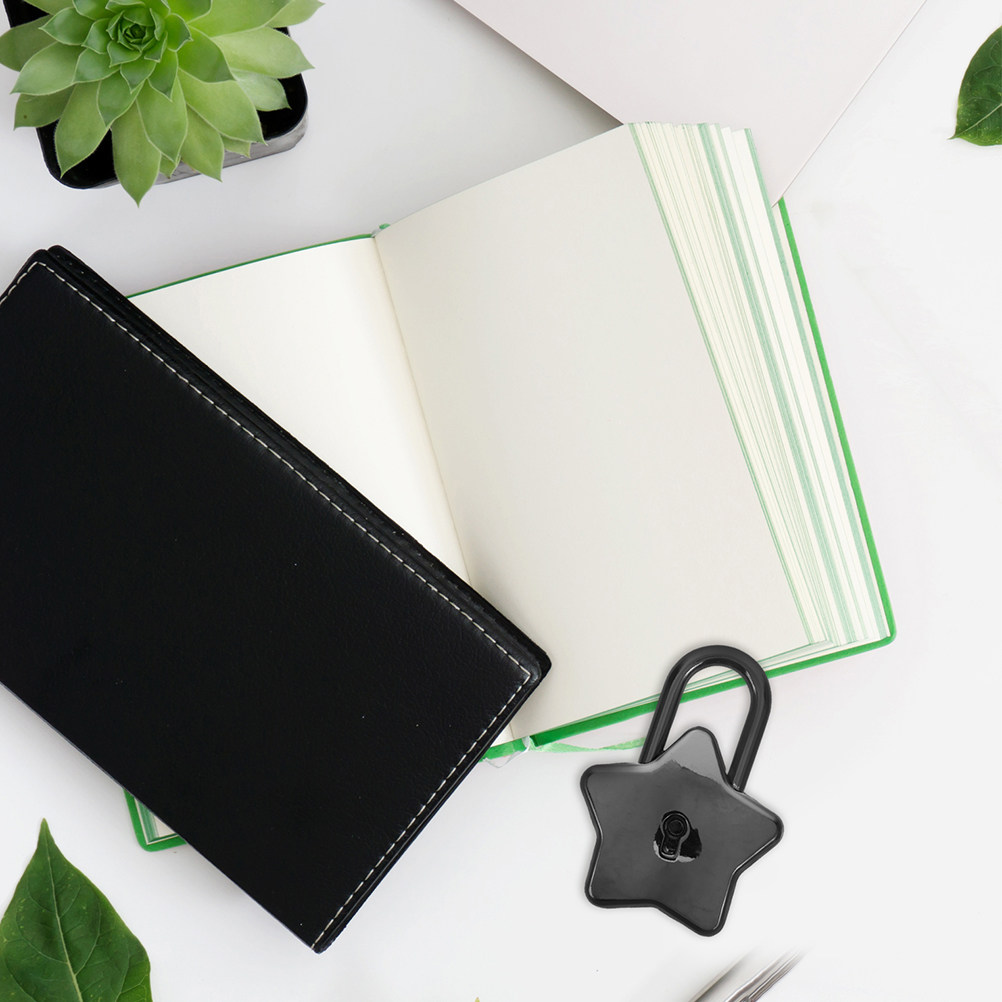 Lockbox Key Secure - 2Pcs Star Alloy Padlocks Notebook Locks