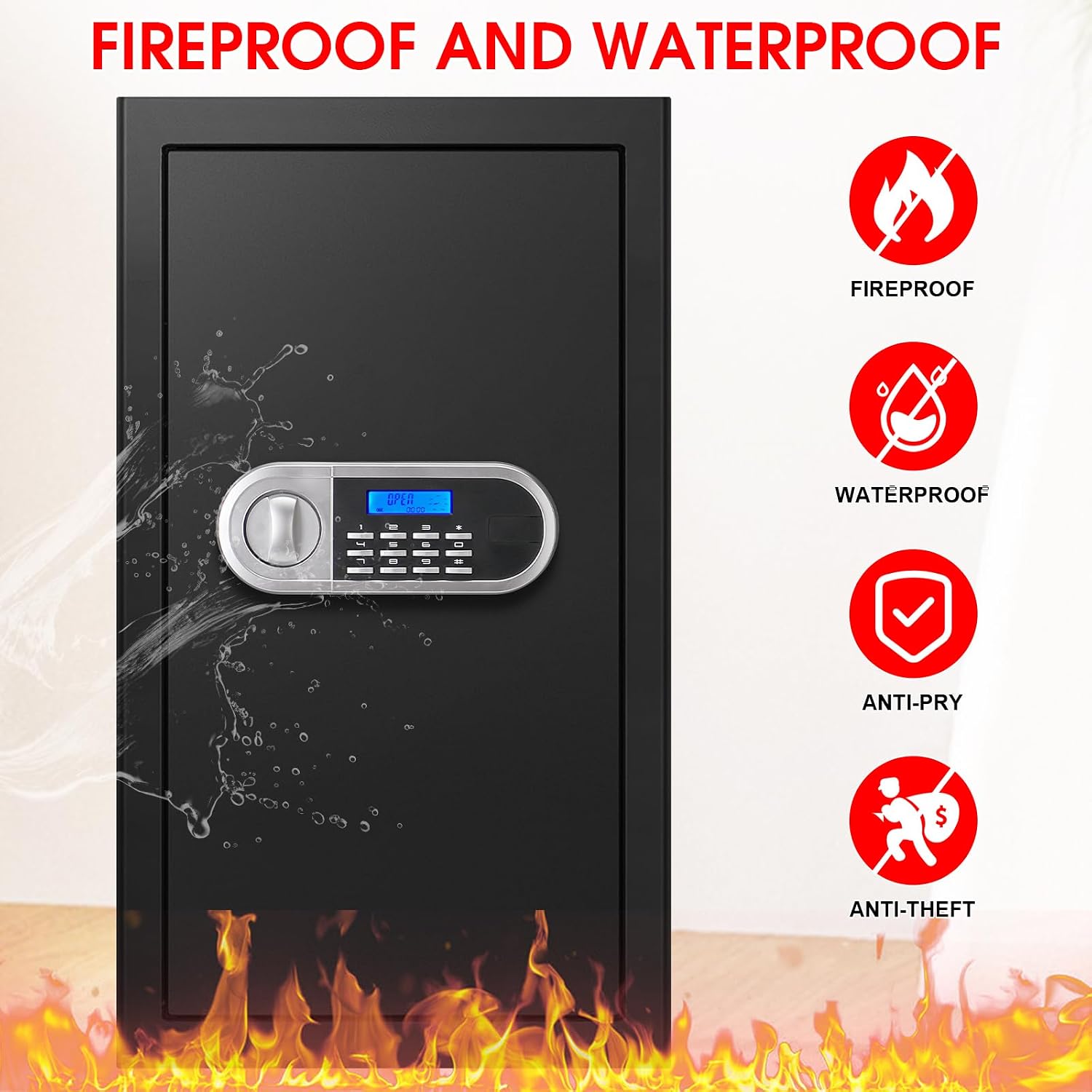 Fire Proof Safe for Home Docum - Fire Safe Document recension och pris