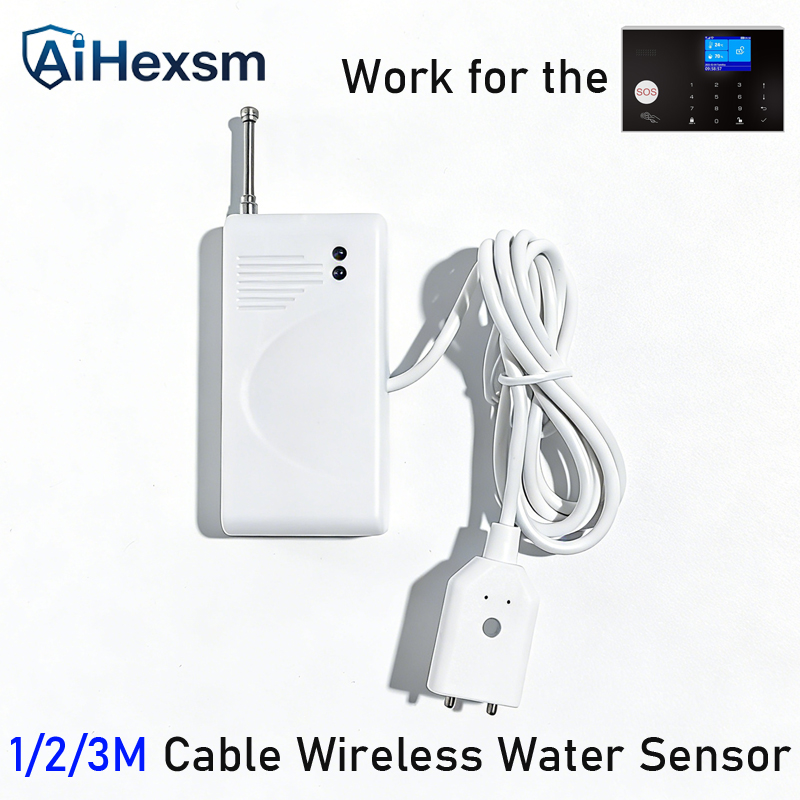 1/2/3meter Wireless 433MHz Wat - Water Alarm Sensor recension och pris