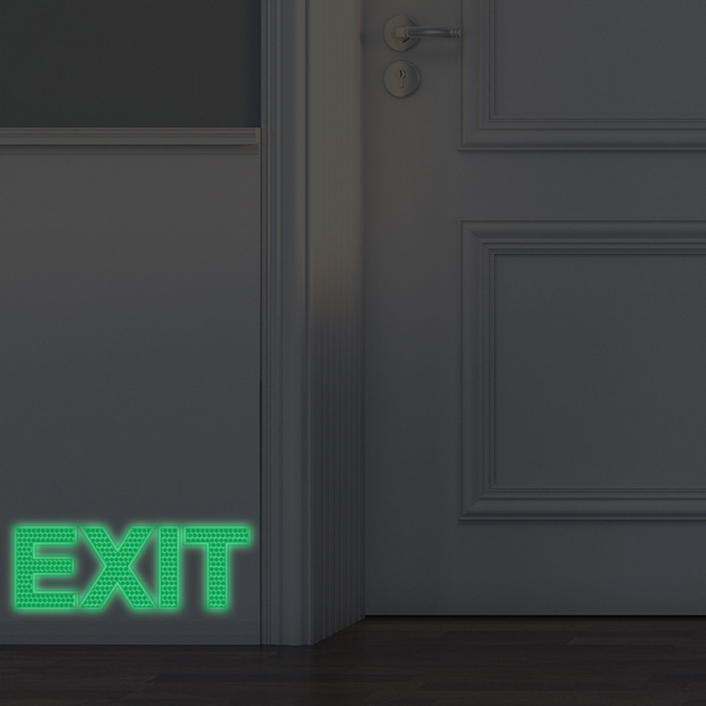 Glow in Dark Exit Wall Sticker - Emergency Exit Sign recension och pris