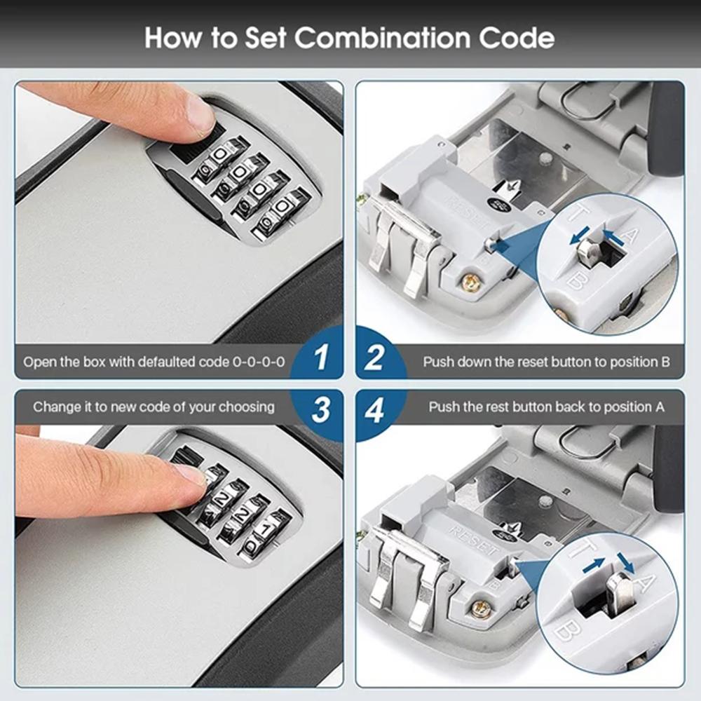 Wall-Mounted Key Storage Box P - Lockbox Key Secure recension och pris