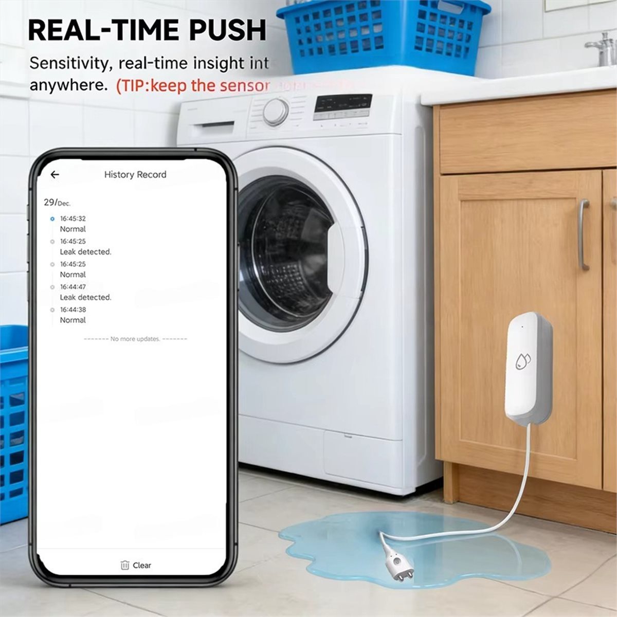 Compatible ZigBee Water Leak S - Water Alarm Sensor recension och pris